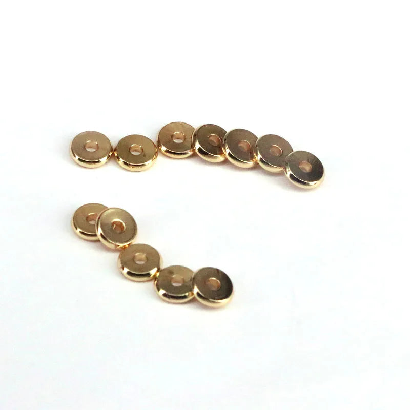 100PCS Metal Charms Spacer Beads for Bracelet 7MM DIY Jewelry Making Findings