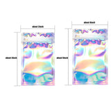 100PCS Holographic Resealable Bags For Party Favor Food Storage