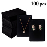 100PCS Jewelry Display Card Multi-Purpose Necklace Earring Holder