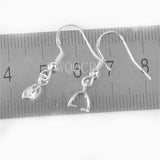 100PCS 925 Silver Earring Hook Drop Earrings Clip Hooks for DIY Jewelry Making
