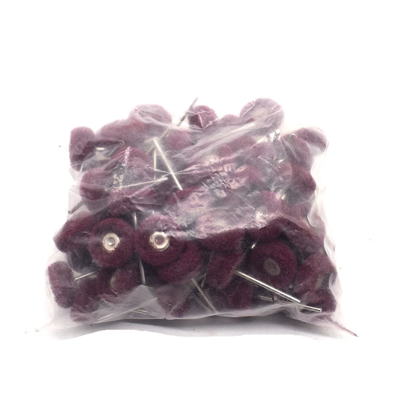 100PCS Mini Brush Nylon Fiber Grinding Head Buffing Polishing Wheel