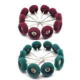 100PCS Mini Brush Nylon Fiber Grinding Head Buffing Polishing Wheel