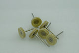 100PCS Mini Leather Polishing Wheel 2.35 CM Shank Jewelry Rotary Tool