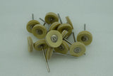 100PCS Mini Leather Polishing Wheel 2.35 CM Shank Jewelry Rotary Tool