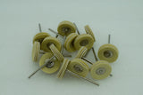 100PCS Mini Leather Polishing Wheel 2.35 CM Shank Jewelry Rotary Tool