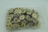 100PCS Mini Leather Polishing Wheel 2.35 CM Shank Jewelry Rotary Tool