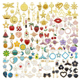 100PCS Enamel Charms Mix for Jewelry Making Earring Bracelet Necklace Pendants
