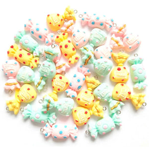 100PCS Mixed Candy Charms for Crafting and Jewelry Making