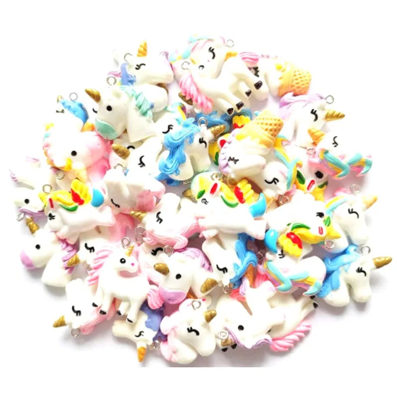 100PCS Mixed Horse Charms - R019