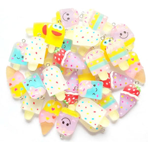 100PCS Mixed Ice Cream Charms - R024