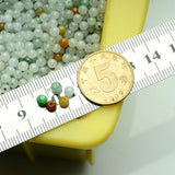 100PCS Natural A Jade Beads 3.5-4mmW Colorful Loose Bead DIY Bead
