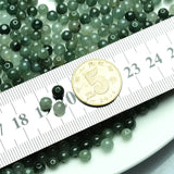 100PCS Natural A Jade Beads 5-6mm Oil-green Loose Bead