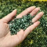 100PCS Natural A Jade Beads 5-6mm Oil-green Loose Bead