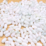 100PCS Natural Green Jade Jadeite Ellipse Smooth Bead 6*9mm