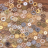 100PCS Mini Alloy Steampunk Cogs & Gears DIY Jewelry Accessories
