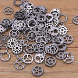 100PCS Mini Alloy Steampunk Cogs & Gears DIY Jewelry Accessories