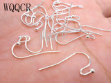 100PCS 925 Sterling Silver Earring Wire Hooks DIY Collections