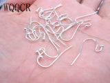 100PCS 925 Sterling Silver Earring Wire Hooks DIY Collections