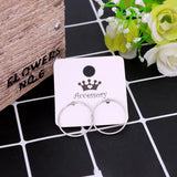 100PCS/PACK 4*4CM Paper Earring Card Brown DIY Jewelry Package