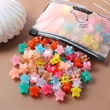 100PCS Pack Frosted Candy Ornament Clips Hair Claw Clips Women Hair Accessories