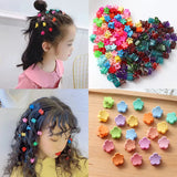 100PCS Pack Frosted Candy Ornament Clips Hair Claw Clips Women Hair Accessories