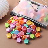 100PCS Pack Frosted Candy Ornament Clips Hair Claw Clips Women Hair Accessories