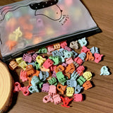 100PCS Pack Frosted Candy Ornament Clips Hair Claw Clips Women Hair Accessories