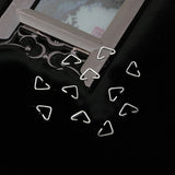100PCS/Set Triangle Open Rings Extra Thickness Hold Sturdy Attach Easily