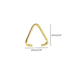 100PCS/Set Triangle Open Rings Extra Thickness Hold Sturdy Attach Easily