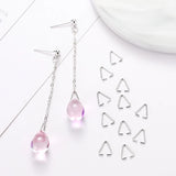 100PCS/Set Triangle Open Rings Extra Thickness Hold Sturdy Attach Easily