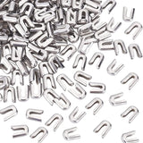 100PCS Fish Scale Bone Caps Sleeve Accessories Stainless Steel DIY Craft