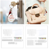 100PCS Sublimation Blanks Keychain & Earring Set with Tassel
