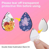 100PCS Sublimation Blanks Keychain & Earring Set with Tassel