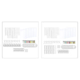 100PCS Sublimation Blanks Keychain & Earring Set with Tassel