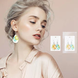 100PCS Sublimation Blanks Keychain & Earring Set with Tassel