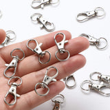 100PCS Swivel Clasps Key Chain Clip Hooks for DIY Crafts