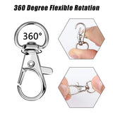 100PCS Swivel Clasps Key Chain Clip Hooks for DIY Crafts