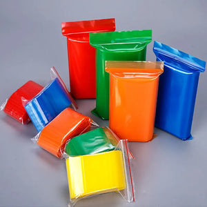 100PCS Thick PE Ziplock Packaging Bags Resealable Storage Pouches