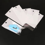 100PCS Clear Plastic OPP Self-adhesive Seal Bags with Hanging Hole