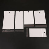100PCS Clear Plastic OPP Self-adhesive Seal Bags with Hanging Hole