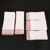 100PCS Clear Plastic OPP Self-adhesive Seal Bags with Hanging Hole