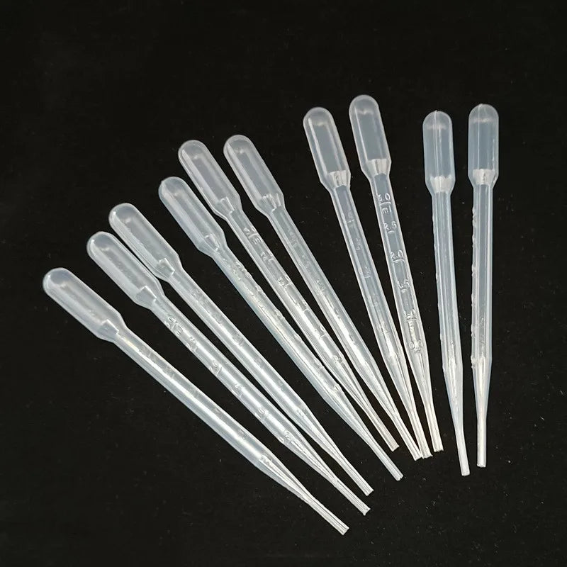 100PCS 3ml Disposable Eye Dropper Transfer Pipettes