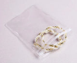 100PCS Self Seal Bags PVC Jewelry Bracelet Zipper Earings Pouch