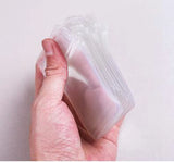 100PCS Self Seal Bags PVC Jewelry Bracelet Zipper Earings Pouch