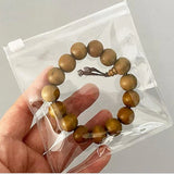 100PCS Self Seal Bags PVC Jewelry Bracelet Zipper Earings Pouch