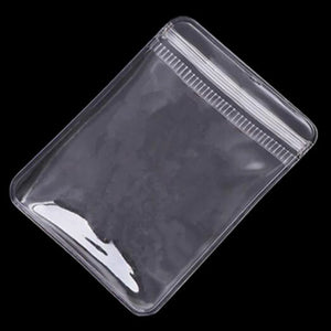 100PCS Self Seal Bags PVC Jewelry Bracelet Zipper Earings Pouch