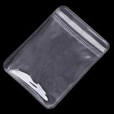 100PCS Self Seal Bags PVC Jewelry Bracelet Zipper Earings Pouch