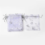 100PCS Butterfly Organza Bags Drawstring Pouches for Candy Beads Gift