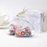 100PCS Butterfly Organza Bags Drawstring Pouches for Candy Beads Gift