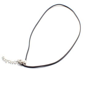 100PCS 2MM Leather Rope Necklace DIY Pendant Jewelry Lobster Clasp